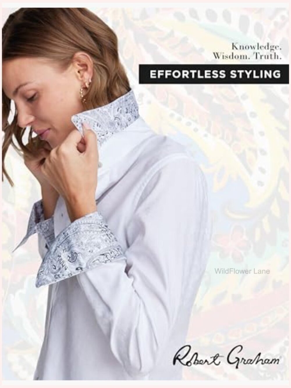 Long Sleeve Button Down Shirt - Classic Fit Cotton Woven Dress Shirt - Picture 4 of 4